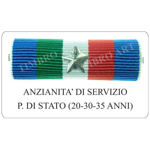 nastrino Anzianità di Servizio Polizia