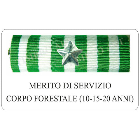 nastrino Merito di Servizio Corpo Forestale