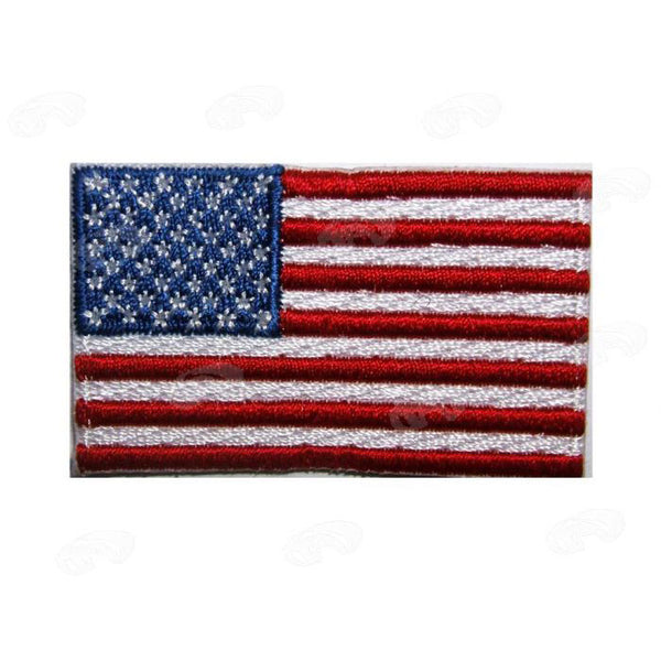 Toppa Attacca Strappo Bandiera Toppa Ricamata Bandiera USA Camo Marrone - Con Chiusura Velcro, Lato Sinistro Patch Bandiera USA Sinistra - Foto 4