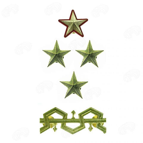 gradi in metallo Capo della Polizia