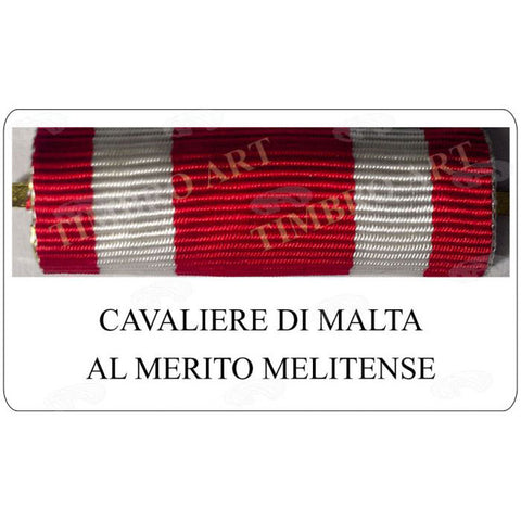 nastrino Cavaliere Malta Al Merito Melitense