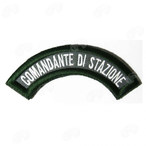 toppa ricamata Comandante di Stazione C.F.