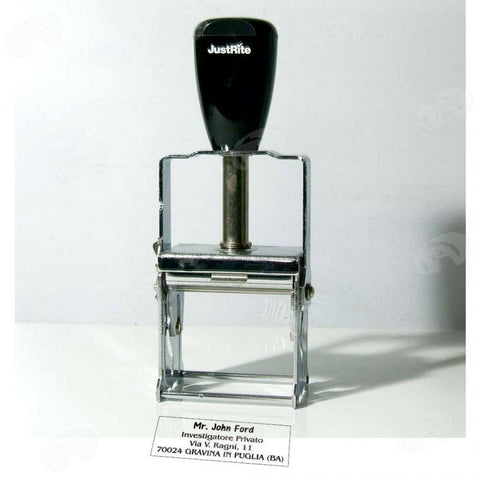 Timbro Autoinchiostrante in metallo