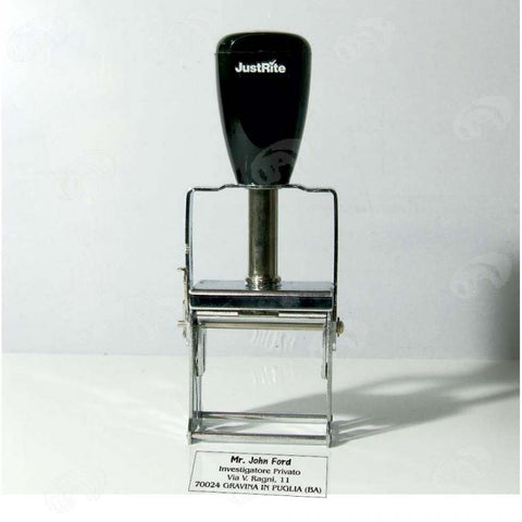 Timbro Autoinchiostrante in metallo