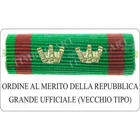 nastrino Merito della Repubblica Grande Ufficiale Vecchio Tipo