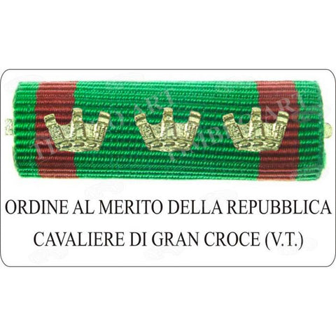 nastrino Merito Repubblica Cavaliere Gran Croce