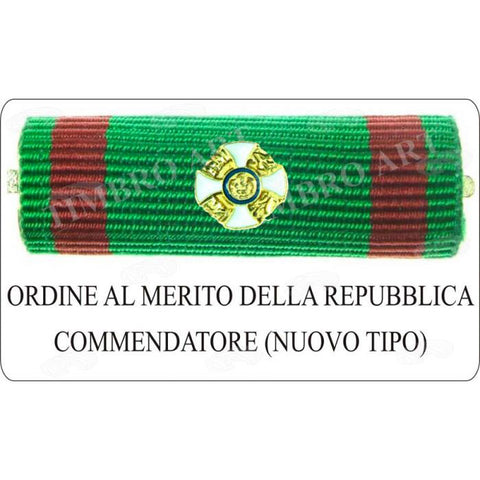 nastrino Merito della Repubblica Commendatore Nuovo Tipo