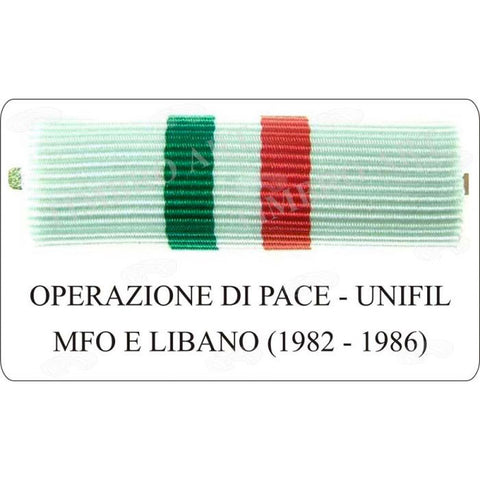 nastrino Operazione di Pace Libano, Unifil, Mfo