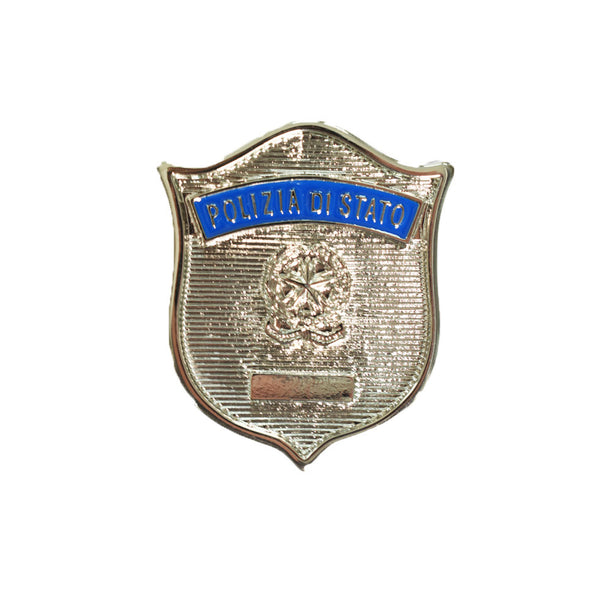 Placca in metallo per portafogli Polizia di Stato – Timbro Art