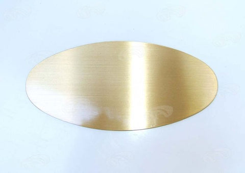 Targa per Porta ovale in ottone