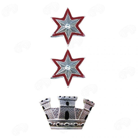 gradi in metallo Tenente Colonnello Comandante