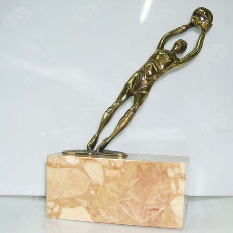 Trofeino portiere in bronzo