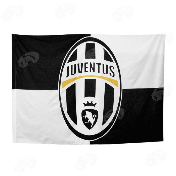 Bandiera Juventus in tessuto – Timbro Art