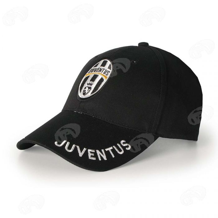 baseball con visiera in cotone Cappello Juventus – Timbro Art