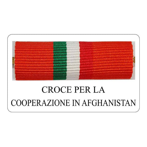 nastrino Croce per la Cooperazione in Afghanistan