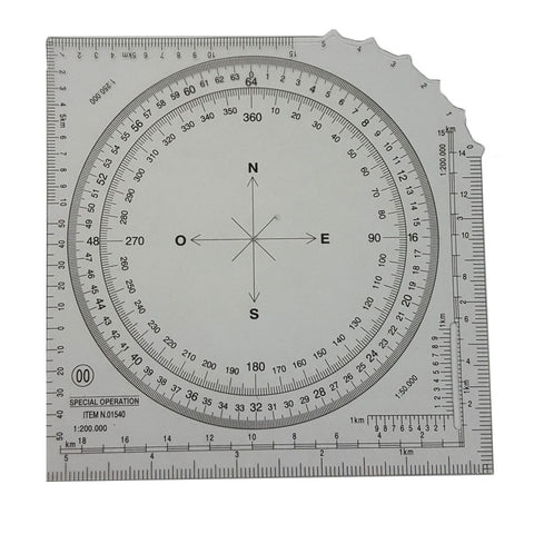 Coordinatometro in PVC trasparente per rilevamento distanze – Timbro Art