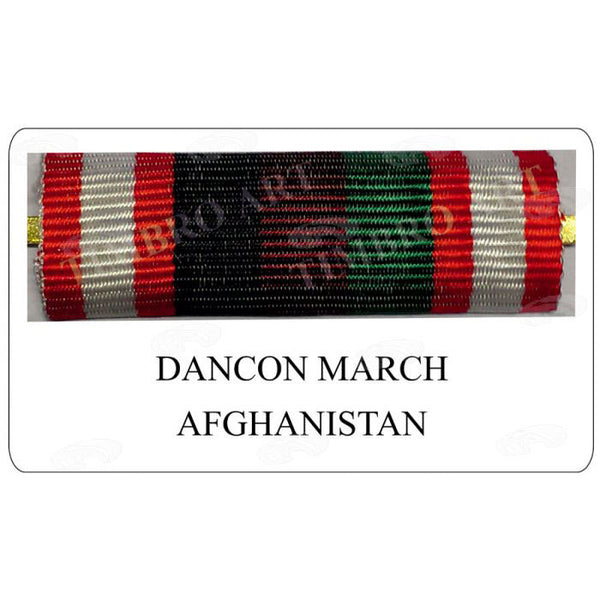 Nastrino su base in metallo Dancon March Afghanistan – Timbro Art