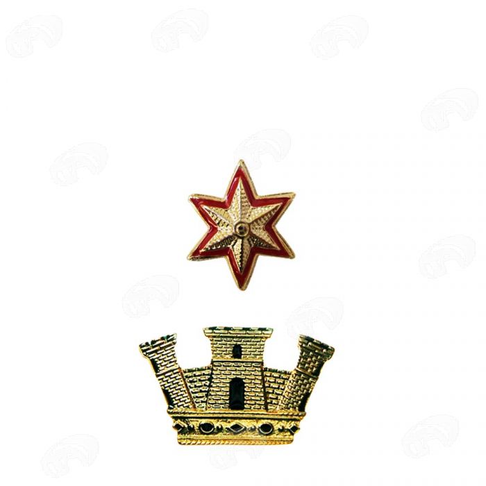 gradi in metallo Maggiore Comandante – Timbro Art