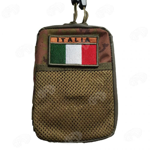 Porta Documenti con Bandiera Italia